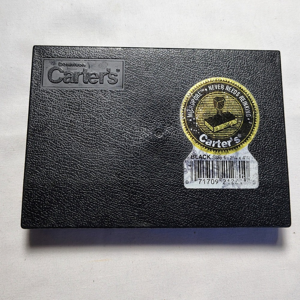 Carter's Micrapore Black Ink Pad Stamp Pad Stamp Pad Vintage‎